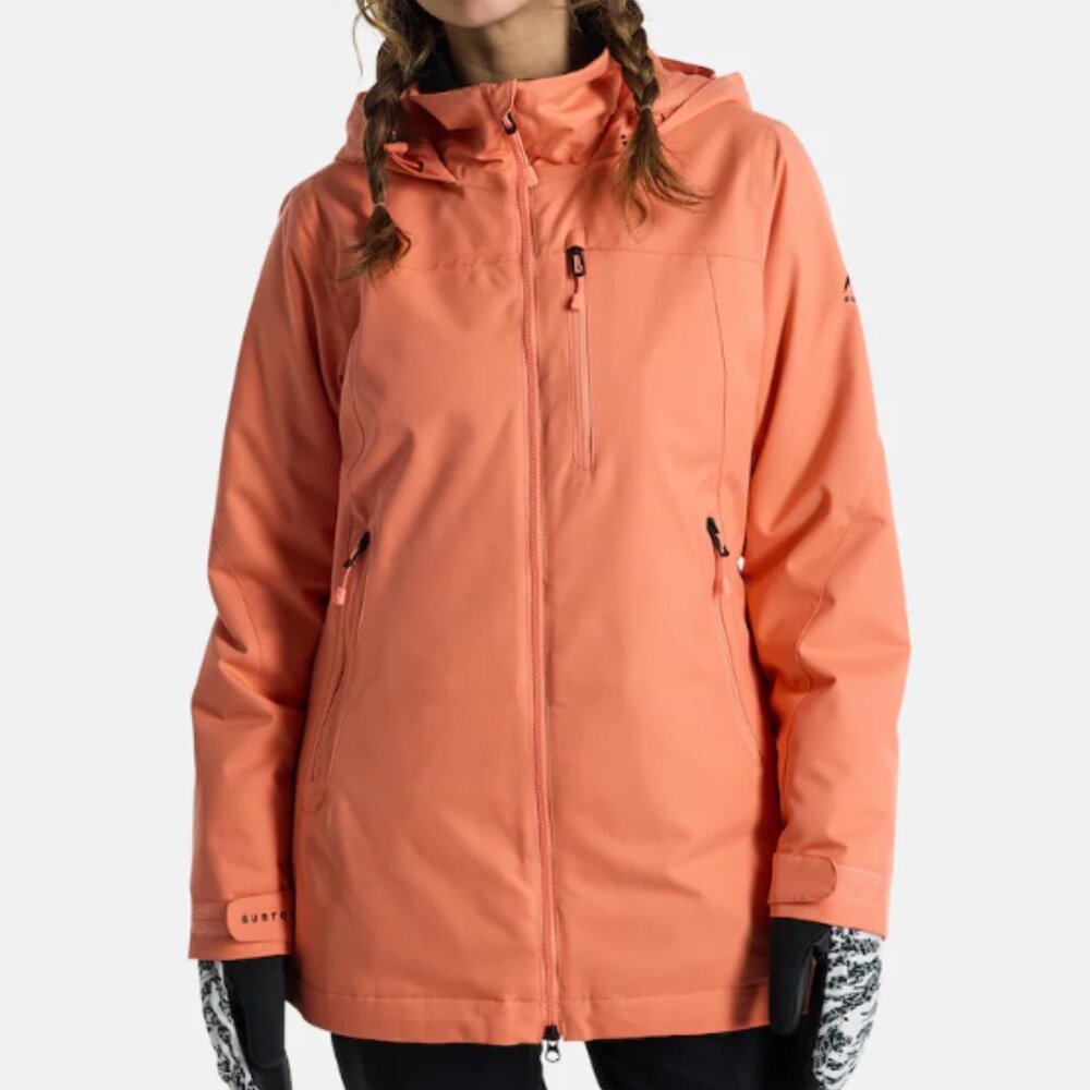 Women's Burton Lelah 2L Jacket Ski Snowboarding  - Peach Echo - Size Small